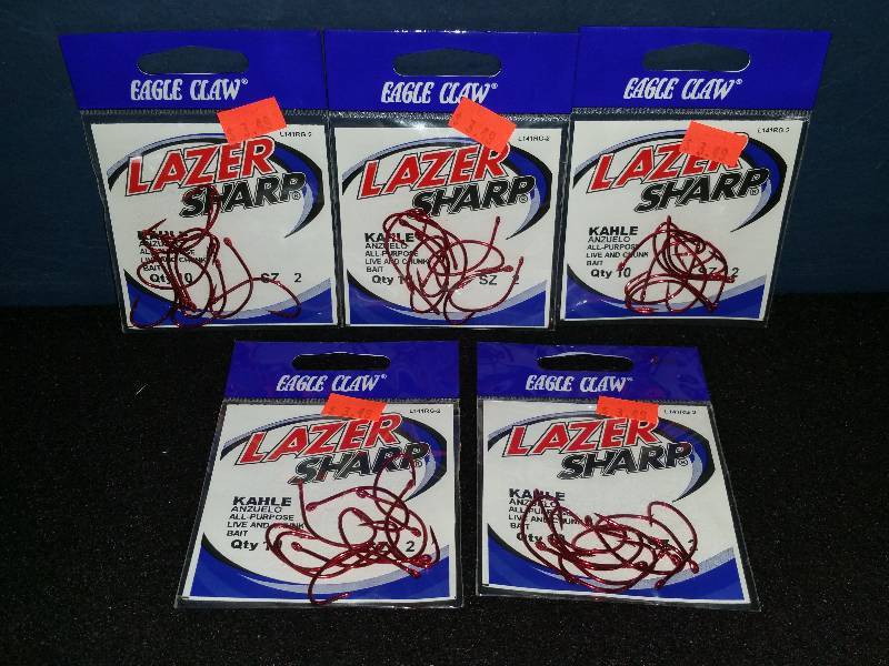 lot 311 image: Eagle Claw Lazer Sharp #2 Hooks