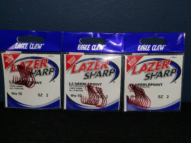 lot 327 image: Eagle Claw Lazer Sharp #2 Hooks