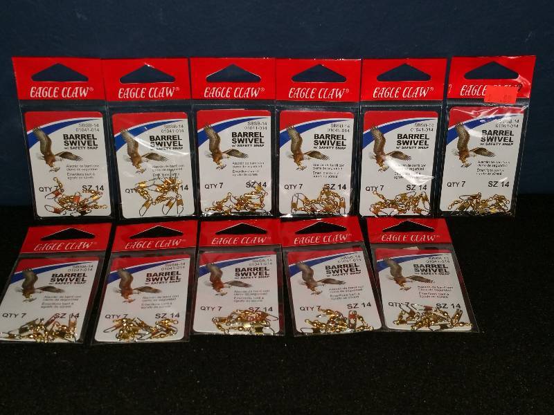 lot 339 image: Eagle Claw Barrel Swivels #14