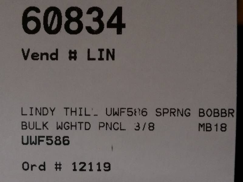 lot 200 image: Lindy Thill Premium Weighted Bobbers
