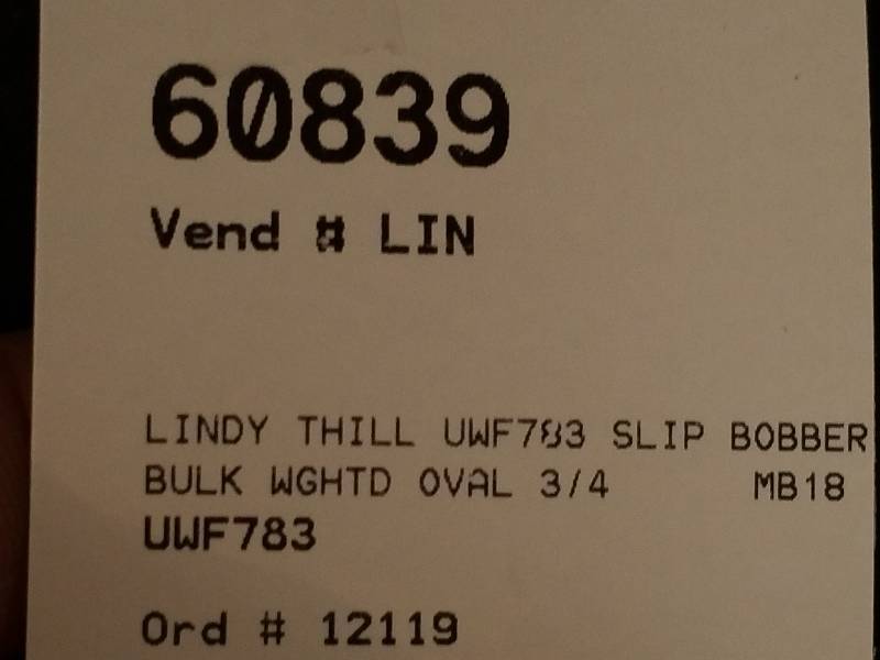 lot 205 image: Lindy Thill Premium Weighted Bobbers