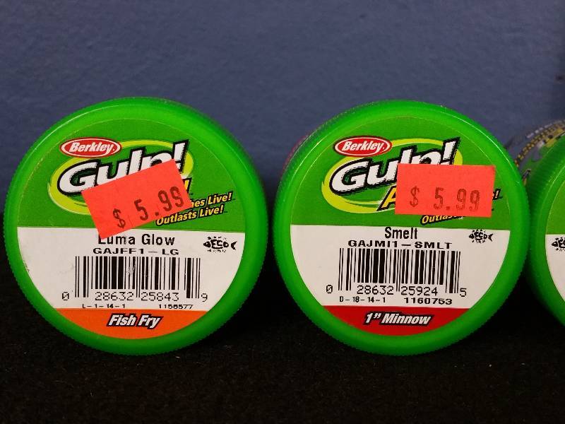 lot 253 image: Berkley Gulp Alive - (3) Jars