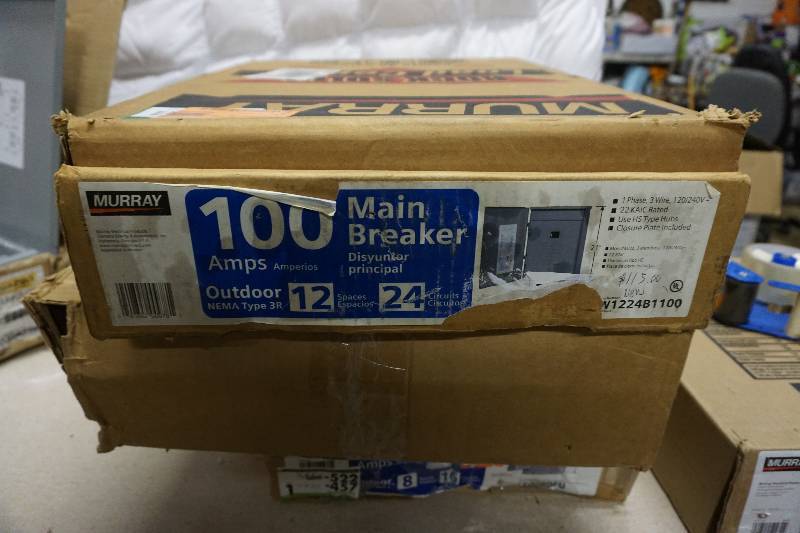 lot 13 image: Murray Model LC1224B1100 100-Amp 12-Space 24-Circuit Main Breaker Load Center