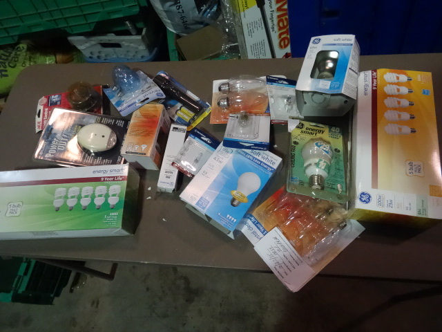 NEW Large Lot Light Bulbs, Flashlights and more