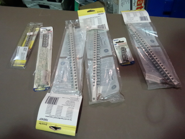 NEW Lot Qty 6 Ground Bus Bars for Electrical Panels