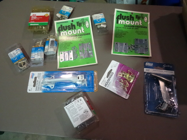 NEW Lot Rivets, flush mount nhanger fastners, screw rings and more