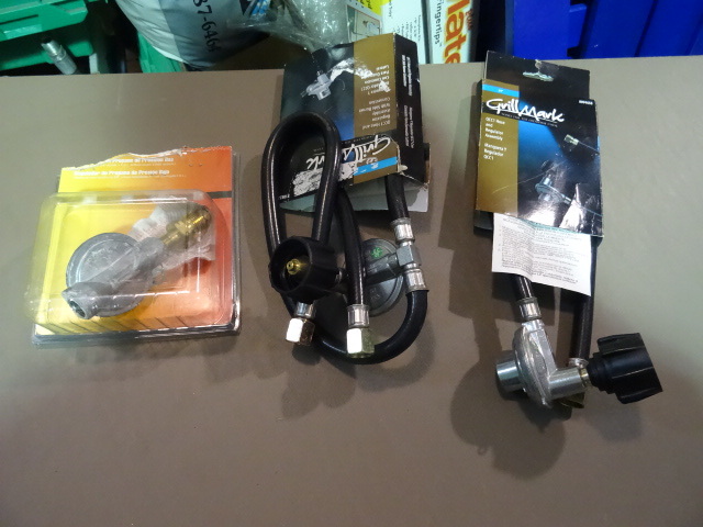 NEW Qty 3 Propane hoses and regulators incl 2 QCC1