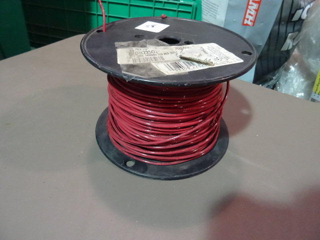 NEW Spool Electrical Wire RED 14 THHN solid est 300 ft