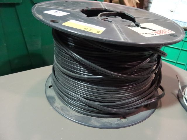 NEW Spool Electrical Wire BLACK 162 Outdoor Underground Low Voltage Yard Lighting Wire est 450 ft