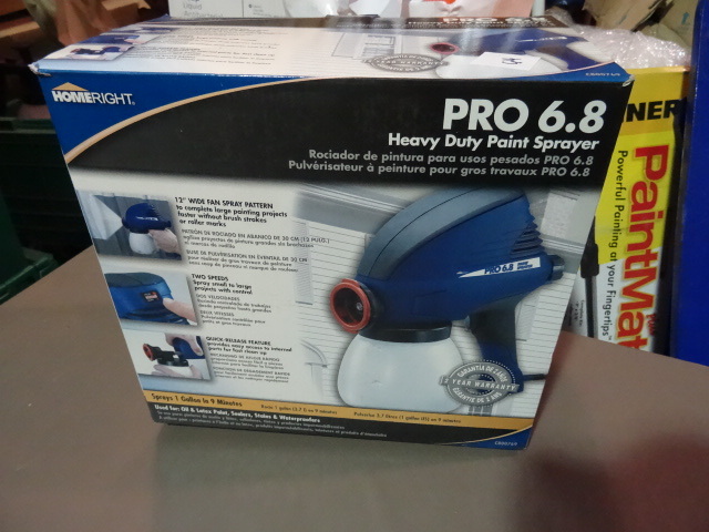 USED HomeRight PRO 6.8 gph Heavy Duty Paint Sprayer. Not Tested, please inspect