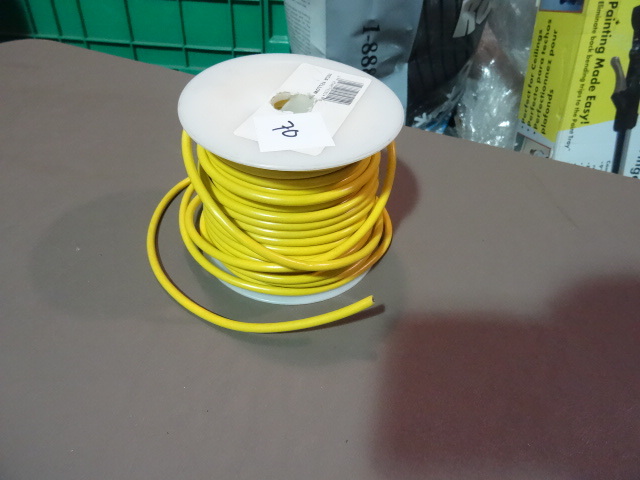 NEW Spool Electrical Wire YELLOW 10 GA Stranded est 100 ft