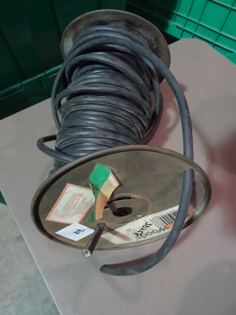 NEW Spool Electrical Wire BLACK 183 Outdoor Underground Low Voltage Yard Lighting Wire est 150 ft