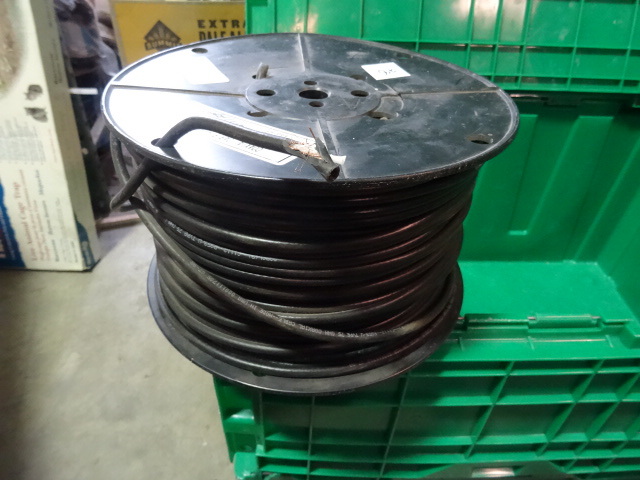 NEW Spool Electrical Wire BLACK RG59U Coaxial Cable 22 GA Shielded est 500 ft