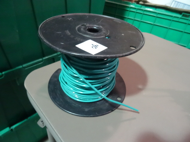 NEW Spool Electrical Wire GREEN 12 THHN Solid est300 ft