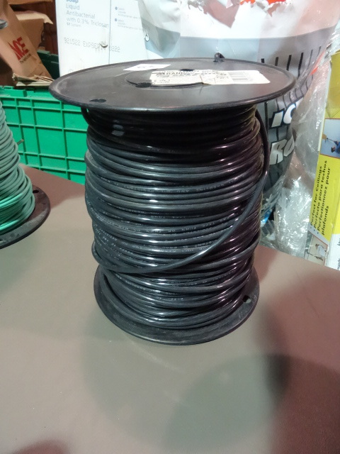 NEW Spool Electrical Wire BLACK 10 THHN Solid est 500 ft