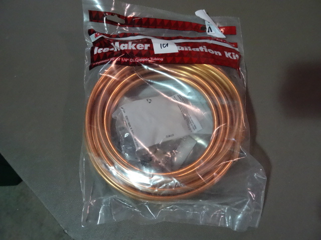 NEW Copper Tuning Ice Maker Installation Kit 25 ft 1  4 in OD Copper Tubing and Saddle Tap