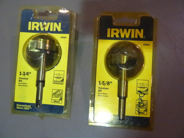 NEW Qty 2 Irwin Forstner Bits
