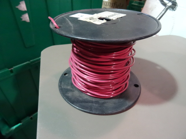 NEW Spool Electrical Wire RED 12 GA THHN Solid est 150 ft