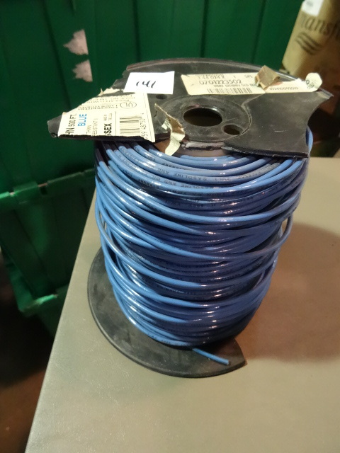 NEW Spool Electrical Wire BLUE 12 GA THHN Solid est 400 ft