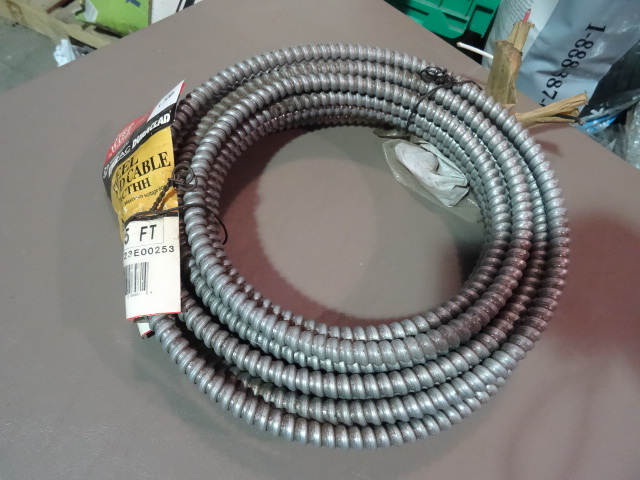 NEW Spool Steel Armored Electrical Cable 123 ACTHH est 25 ft