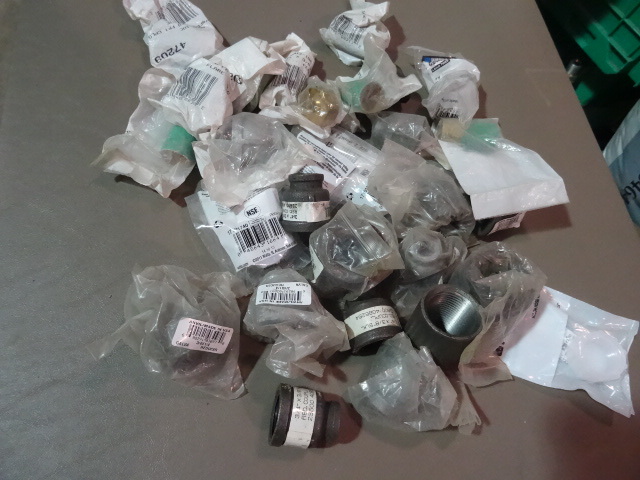 NEW LARGE LOT Pipe Fittings incl. Flares, Reducers, Caps and More. Est 30-50 pcs