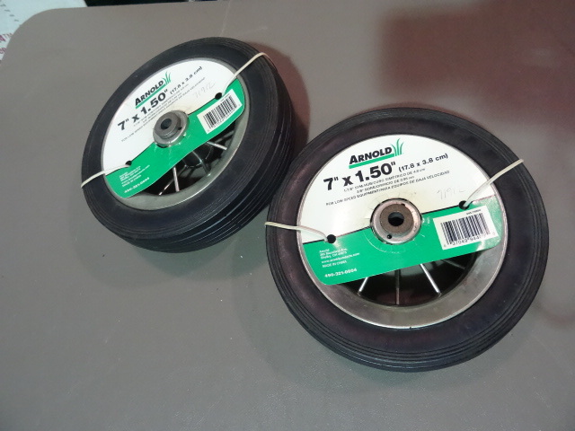 New Qty 2 Arnold 7x1.5 in Utility Wheels