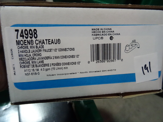 NEW Moen Sink Faucet Chateau Chrome Mini Blade pn 74998