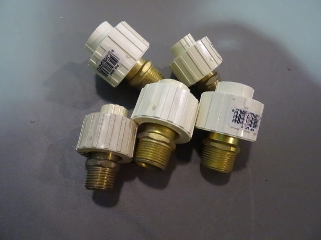 NEW Qty 5 CPVC to Coppoer Unions