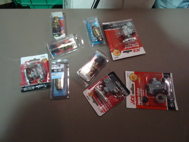 NEW Lot Plumbing Valves and Faucet Cartridges