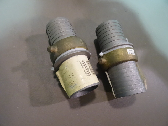 NEW Qty 2 SuctionDischarge 2 in Male Fittings Metal