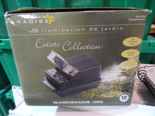 NEW Paradise 100 watt 12 volt Outdoor Lighting Transformer