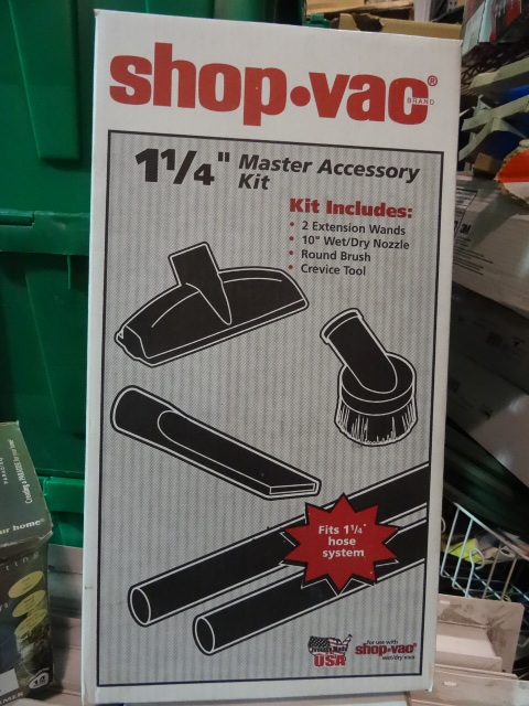 NEW Shop Vac 1.25 in Master Vacuum Accessory Kit pn 90623