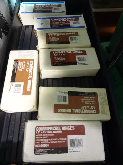 NEW Qty 21 Commercial Hinges 4.5 x 4.5 in. Come in Boxes of 3 Ea. 3 Boxes are Ball Bearing Hinges