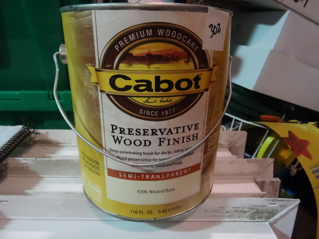 NEW 1 Gal Can Cabot Preservsative Wood Finish