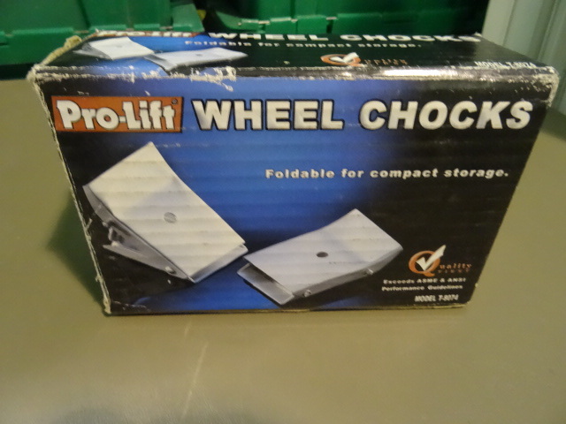 NEW Set ProFit Wheel Chocks Foldable for Compact Storage. Pn T8074