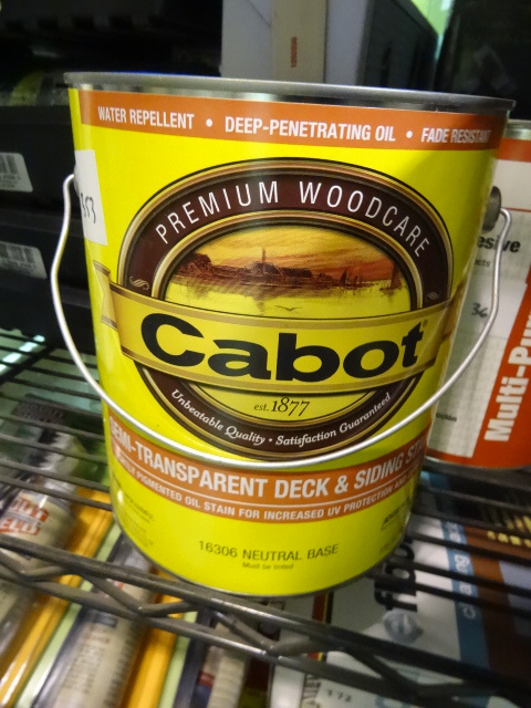 NEW Gal Cabot Semi Transparent Deck and Siding Stain