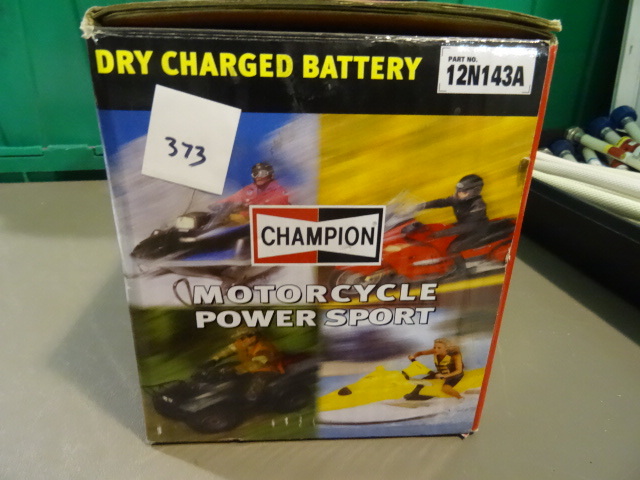 NEW Champion Dry Charged Battery Mortorcycle and Powersports pn 12N143A