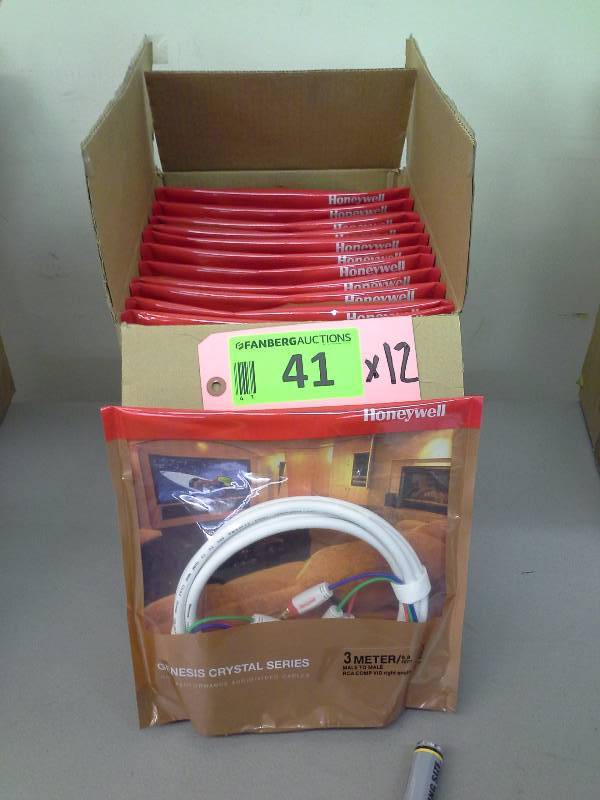 (12) Genesis Crystal Series 3 Meter Cables