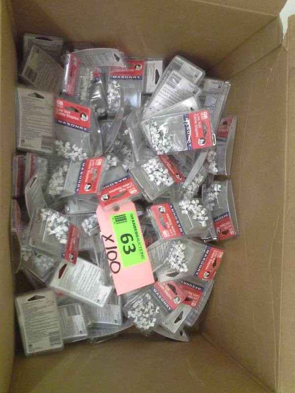 (100) Low Volt Cable Staples (Packages)
