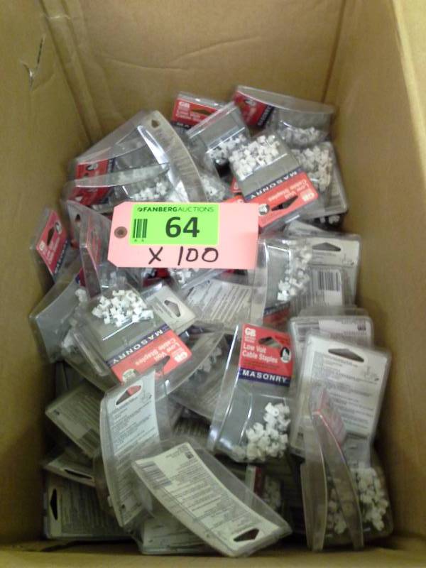 (100) Low Volt Cable Staples (Packages)