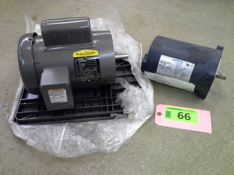 Pair of Electric Motors, Baldor and Leeson
