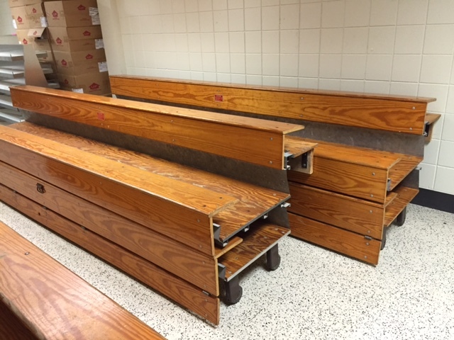 School bleacher