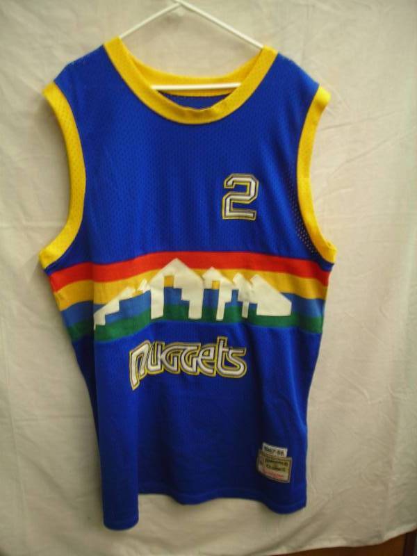 lot 9 image: Mitchell & Ness Basketball Jersey #2 English Nuggets Size 56