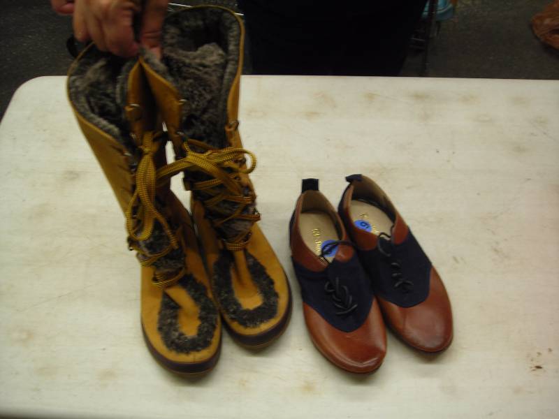 lot 22 image: Timberland Leather Boots New Tu-Tone Size 6 12 Mens