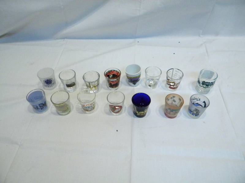(15) shot glasses