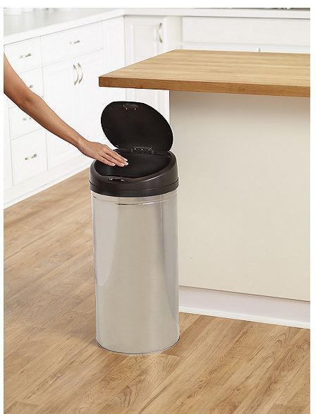 lot 117 image: alcove 13-Gallon Motion-Sensor Round Trash Can