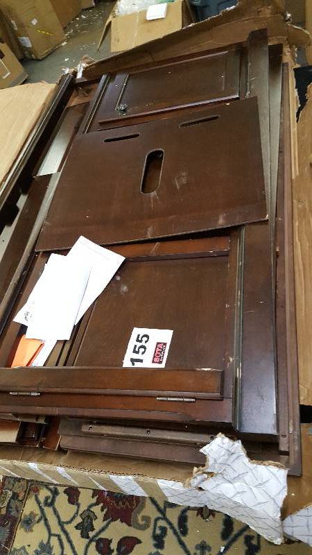 lot 155 image: Ashley Furniture Porter Large TV Stand with Fireplace Option