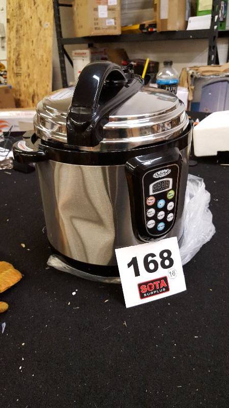 lot 168 image: Chefs Mark 5-Qt. Electric Pressure Cooker
