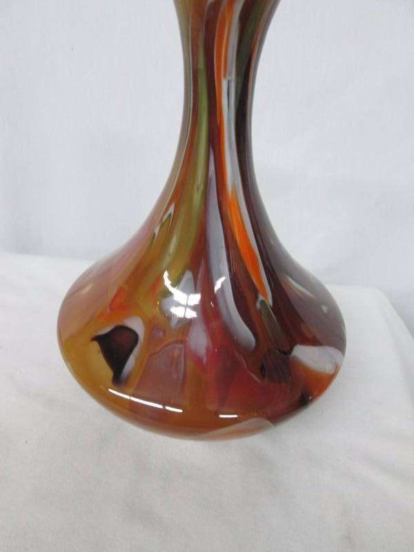 Multi-Colored Glass Vase