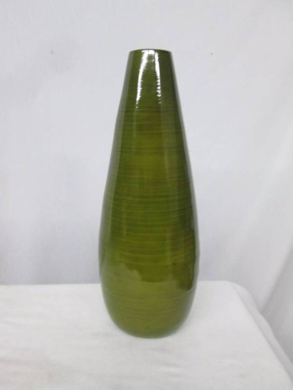 Green Bamboo Vase